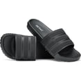 thumbnail image 1 of GETAC Sandalias HOMBRE MUJER CHANCLAS, Pantuflas Suela gruesa Antiderrapante, Textura suave Empeine amplio Correa estilo red transpirable EVA,Negro, 1 of 7