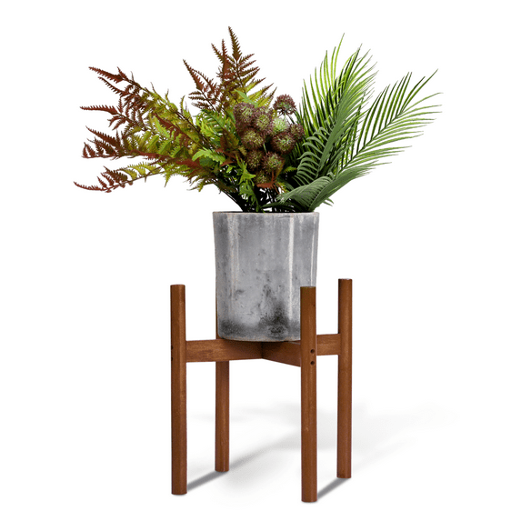 MoNiBloom Bamboo Modern Plant Stand, Portable Pot Holder, Brown, Brown, for Garden Patio