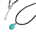 thumbnail image 2 of Adventurous and Flexible Gumby Antiqued Oval Charm Pendant with Black Satin Cord, 2 of 3