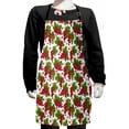 thumbnail image 1 of Spring Kids Apron, Redcurrant Branches with Leaves Grape Harvest Agriculture Fruit Illustration, Boys Girls Apron Bib with Adjustable Ties for Cooking Baking Painting, Fern Green Ruby, by Ambesonne, 1 of 2