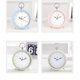 thumbnail image 2 of Reloj silencioso simple de 5 pulgadas con luz nocturna para estudiantes, niños y adultos, reloj bonito para dormitorio, mesita de noche, despertador pequeño (azul) (hy), 2 of 5