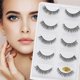 thumbnail image 1 of 3DX-05 5 Pairs Natural Soft 3D False Eyelashes Handmade Fake Eye Lashes Faux Cils Make Up, 1 of 3