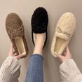thumbnail image 4 of Zapatos planos casuales de otoño e invierno con terciopelo, zapatos cálidos y perezosos, zapatos individuales de mujer Mao Mao, 4 of 5