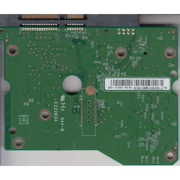 WD2001FASS-00U0B0, 2061-771624-700 AA, WD SATA 3.5 PCB