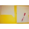 thumbnail image 3 of Pen+Gear Letter Size, 3-Prong, 2-Pocket Poly Folder, 9.4” x 11.4”, Yellow, 3 of 7