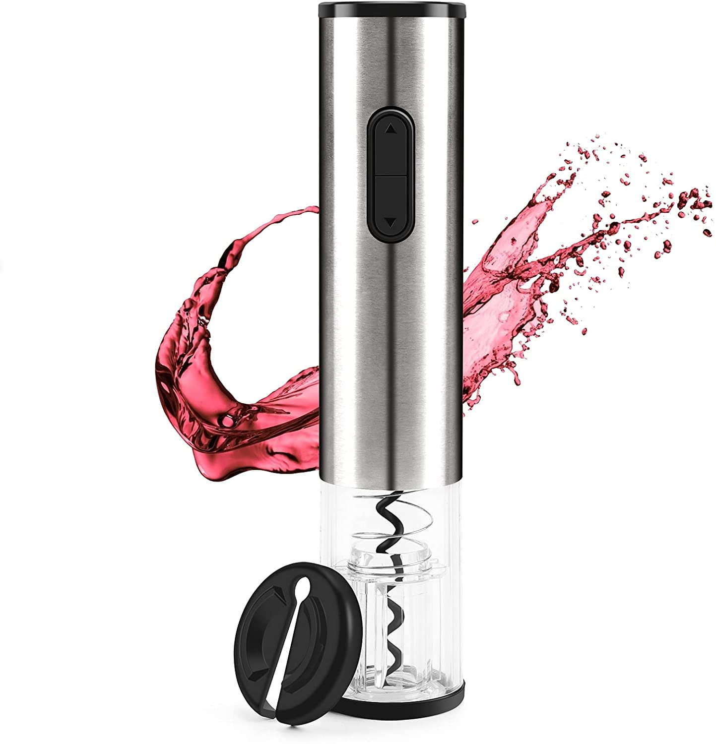 Electric Wine Opener Automatic Wine Bottle Opener Corkscrew Wine Opener  with Foil Cutter Stainless Steel Resuable Wine Opener - Walmart.com