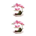 thumbnail image 3 of Yuarrent Orquídeas artificiales Plantas de flores falsas Adornos hermosos para arreglos de Type1 NO1, 3 of 6