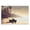 Dreamy Beach Palm Truck, variant on Stupell Industries Pink Canopy Beach Scene Landscape & Nature Painting Black Floater Framed Canvas Art Print Wall Art, 25 x 17