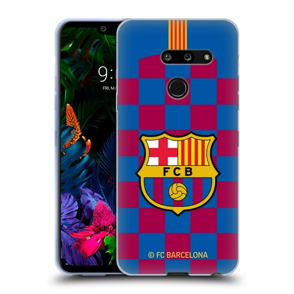 Head Case Designs Officially Licensed FC Barcelona 2019/20 Crest Kit Home Soft Gel Case Compatible with LG G8 ThinQ