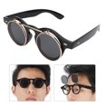 thumbnail image 4 of Vintage Flip Sunglasses Round Frame Flip Eyewear Flip Sunglasses Personality Vintage Punk Style Anti-uv for Party Woman ANGGREK Otros, 4 of 8