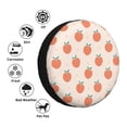 thumbnail image 4 of Fuzoiu Orange Peach Print Universal Spare Tire Cover with Buckle Strap, Waterproof Wheel Covers for Jeep, Trailer, RV, Truck and All Car-14 inch, 4 of 6