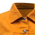 thumbnail image 6 of Babysbule Womens Cardigans Ladies Corduroy Buttoned Cardigan Long Sleeve Lapel Loose Padded Shirt Top Women's Top Blouse, 6 of 6