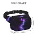 thumbnail image 4 of Fotbe Purple And Blue Nebula Cangurera Cuadrada con Estampado de Doble Capa, Bolsa de Cintura Ajustable Mini para Hombres y Mujeres, 4 of 9