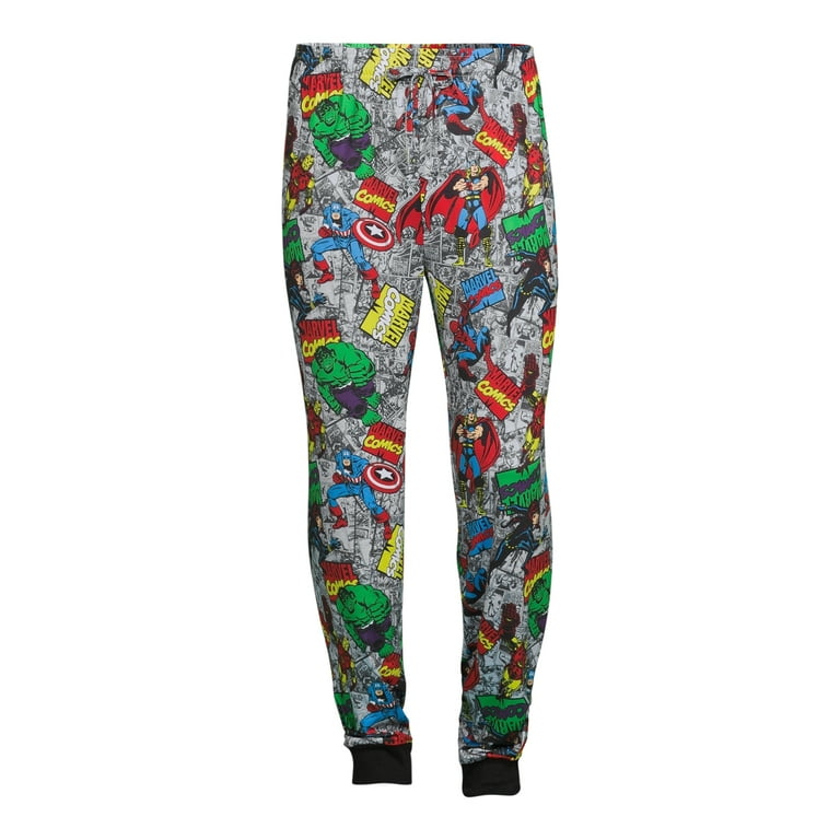 Marvel RETRO COMIC HEROES Men s Sleep Pants Size S 2XL Walmart