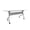 White, variant on Lorell White Laminate Flip Top Training Table White Top - Silver Base - 4 Legs - 29.50" Table Top Length x 23.60" Table Top Width - 48" Height - Assembly Required