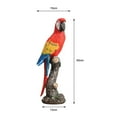 thumbnail image 4 of Dualoai Crystal Ball Sculpture Metal Figurine Parrot Statue Desktop Decoration Creative Crafts for Hallway Fireplace Bedroom Living Room, 4 of 8