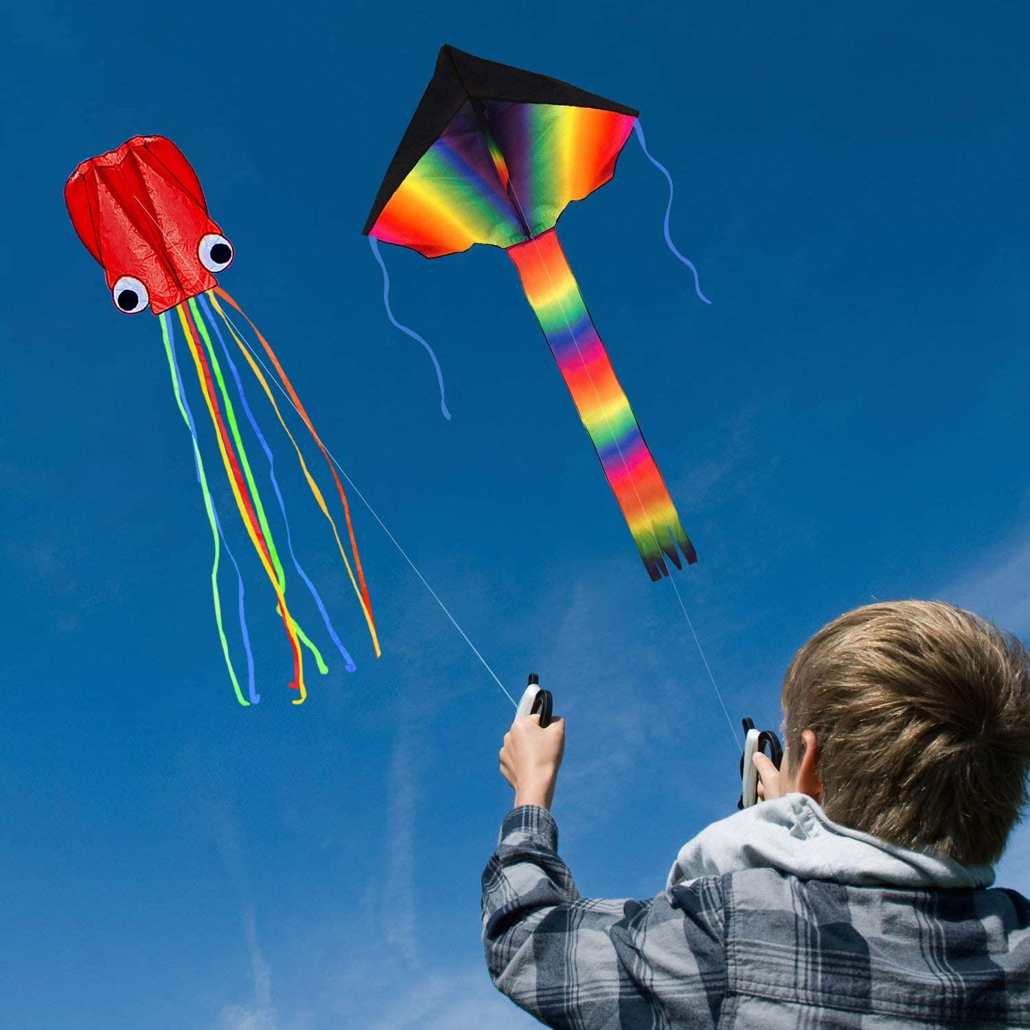 Kite Tube Tail Accessories 10-30m Rainbow 3D Delta Stunt Software Kids Gift 