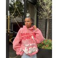 thumbnail image 2 of Sudadera con capucha Y2K para hombre y mujer, pantalones holgados con estampado de letras Harajuku, Hip Hop, Punk, de manga larga, con bolsillo, ropa de callePink, 2 of 3