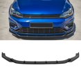 thumbnail image 1 of Front Bumper Lip, Increased Strength Bumper Spoiler Practical  Replacement for MK7.5 R 2017-2020 for Car Modification Glossy Black,Carbon Fiber Style, 1 of 7
