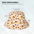 thumbnail image 3 of Fuzoiu Autumn Leaves 1 Print Reflective Bucket Hat,Outdoor Hat for Men and Women,Bucket Hat for Travel Fishing Hunting Summer Camp, 3 of 6