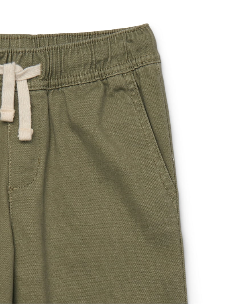 Wonder Nation Boys Stretch Twill Pull On Pants, Sizes XS-XXL