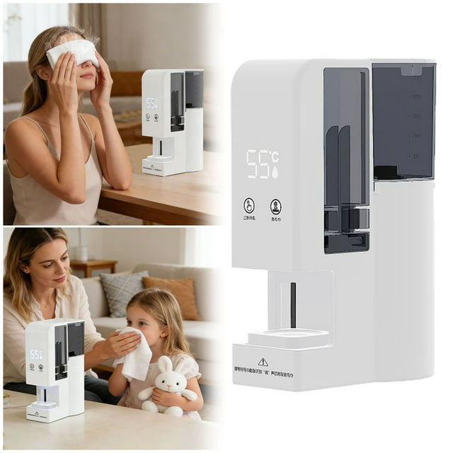 Klonfd Chauffe-Serviette à Compresse Chaude Instantané Jetable Chauffe-Serviette à Température Constante Réglable Chauffe-Serviette Jetable pour le Visage