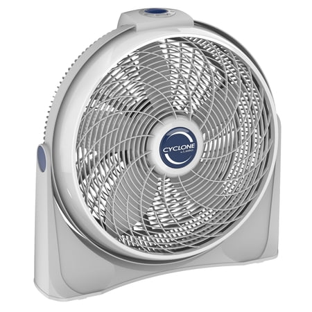 Lasko Cyclone 20" Large Floor Fan, 3-Speed Pivoting Air Circulator Fan with Wall Mount Option, Whole Room Cooling, White, 3520