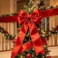 thumbnail image 4 of Single Faced Satin Wired Edge Ribbon, 20-Yard Polyester Satin Wrapping Ribbon for Bows, 2.48 Inches Wide Craft Fabric Binding Ribbon for Xmas Invitation Card Making Gifts Decoration, 4 of 7