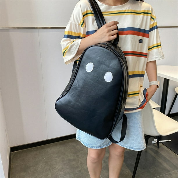 Bolsa Mochilas de fantasmas de Halloween para mujeres y hombres mochilas divertidas de cuero PU con cremallera mochilas escolares Ndcxsfigh Para Estrenar Walmart en linea