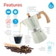 thumbnail image 3 of Cafetera espresso GROSCHE Milano para moka, 6 tazas, 3 of 9