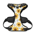 thumbnail image 4 of Kdxio Sunflowers Print No Pull Dog Harness Adjustable Reflective Oxford Easy Control Medium Large Dog Harness for Training and Everyday-, 4 of 8