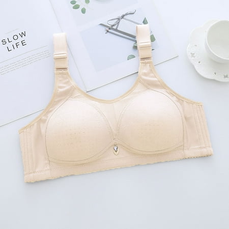 

Underwear Women 2191 New Womens Adjustable Full Cup No Steel Ring Cotton Breathable Underwear