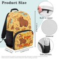 thumbnail image 7 of Pzuqiu Boys Capybara 17 Inch Kids Backpack for Ages 6-18 Elementary Middle School Students Breathable Large Capacity Schoolbag for Back to School Bookbag for Boys Girls, 7 of 7