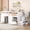 White-Twin, variant on Leumius Twin Size Loft Bed with Storage Stairs and Storage Drawers,Solid Wood Bed Frame with Large Under-Bed Space,White