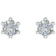 thumbnail image 3 of 1/5 Carat 6-Prong Diamond Stud Earrings in 14K White Gold (I1-I2 Clarity), 3 of 4