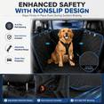 thumbnail image 2 of NIUTA® Dog Car Seat Cover for Back Seat, Waterproof 600D Heavy Duty Dog Hammock with Side Flaps & Door Protection, Nonslip Pet Seat Cover for Cars SUV Truck, Scratch Proof Back Seat Protector for Dog, 2 of 7