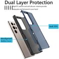 thumbnail image 3 of Galaxy S24 5G Case, 2 in 1 Phone Case for Samsung Galaxy S24 6.2" ,Takfox Shockproof Protection Heavy Duty Armor Hard Plastic & Rubber Rugged Bumper Cover,Blue, 3 of 10
