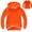 Orange, variant on Virmaxy Toddler Sweatshirt Boys Girls Hooded Solid Colour Thick Jacket Winter Warm Simple Hooded Sweatshirt Jacket Blue 4T