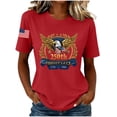 thumbnail image 2 of Afelkas 250th Anniversary Shirt for Women 4th of July Shirt Celebrate 250 Years 1776-2026 250th Birthday of America Patriotic Tee 250 Merchandise Crewneck Short Sleeve Top, 2 of 7