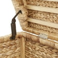thumbnail image 6 of Casafield 36" Storage Trunk with Curved Lid, Safety Hinge - Natural, Water Hyacinth Wicker Storage Chest Basket for Bedroom, Entry Way, Living Room, 6 of 7