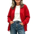 thumbnail image 6 of Otntypg Womens Lightweight Cropped Cardigans with Pockets Trendy Dressy Fall Long Sleeve Casual Soft Open Front Knit Cardigan Sweaters Tops with Pockets, 6 of 6
