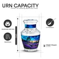 thumbnail image 3 of Yatskia Purple Lavender Grass with Tree Little Funeral Urns for Human Ashes Adult Male and Female, Large Cremation Urn for Adult Ashes, (Tasty 10 Inch and 3 Inch), 3 of 8
