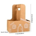 thumbnail image 6 of Dserhfy Gingerbread Drink Holder, 2 Cup Drink Carrier with Handle, 6 of 8