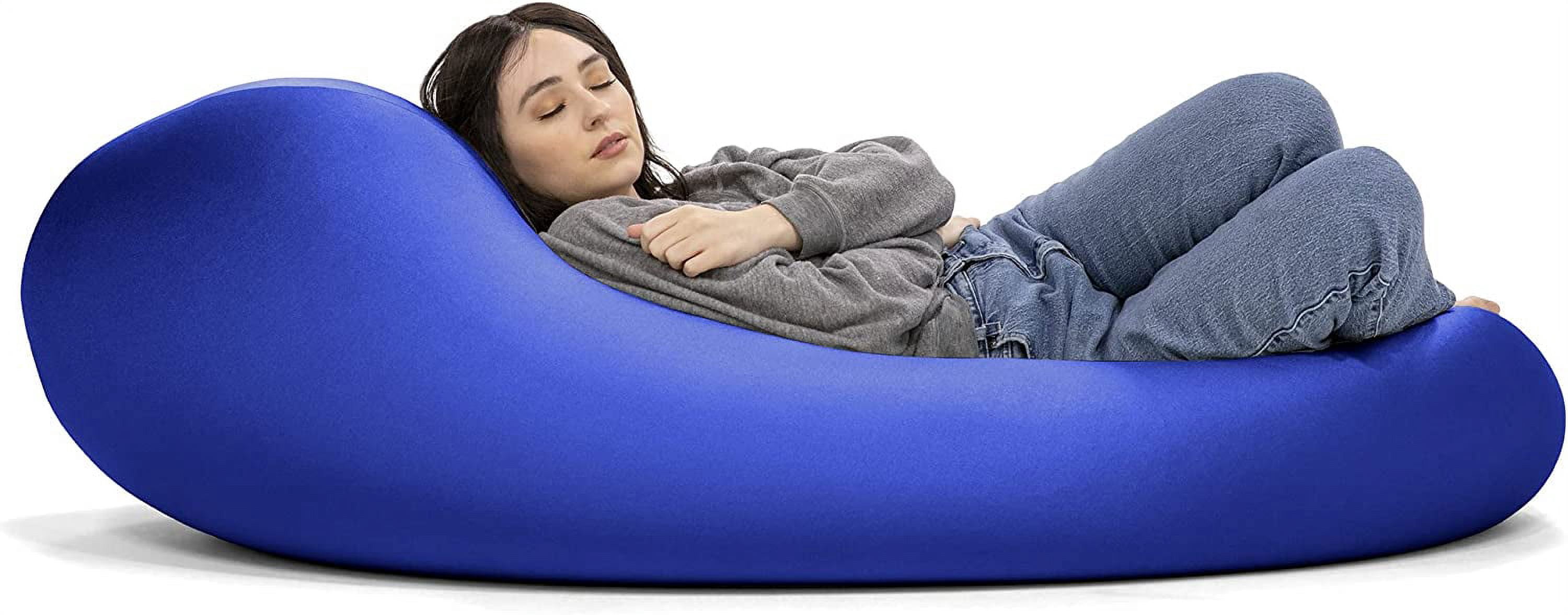 Jaxx Nimbus Spandex Bean Bag Chair for Adults-Furniture for Rec, Family Rooms and More, Large, Royal Blue