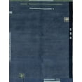 thumbnail image 1 of Ahgly Company Indoor Rectangle Abstract Deep-Sea Blue Abstract Area Rugs, 7' x 10', 1 of 6