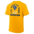 thumbnail image 5 of Men's Fanatics Gold Los Angeles Rams Fluid Motion Legacy T-Shirt, 5 of 5