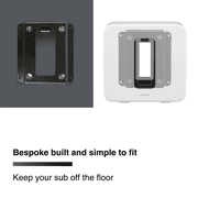 FLEXSON Wall Mount for SONOS SUB (Black)