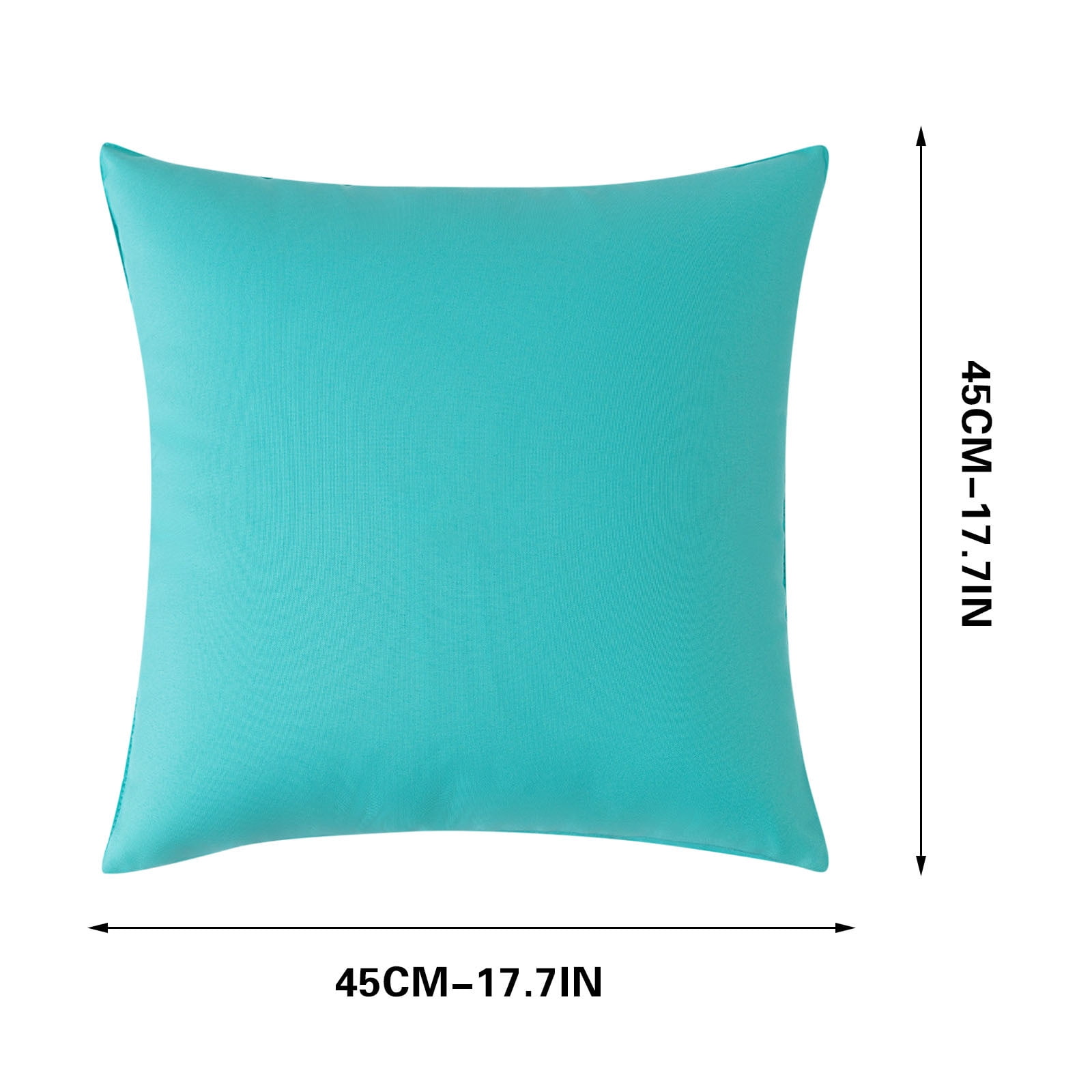 Outdoor Waterproof Pillow Cover, Watertight Pillow Protector for Patio Furniture, Modern Solid Color Cushion Cover for Garden, Poolside, and Backyard Lounge Chairs (2 Pcs)