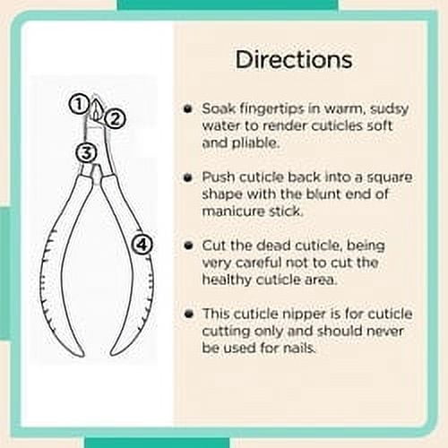 Equate Stainless Steel Non-Slip Easy Grip Cuticle Nipper, 1 Count