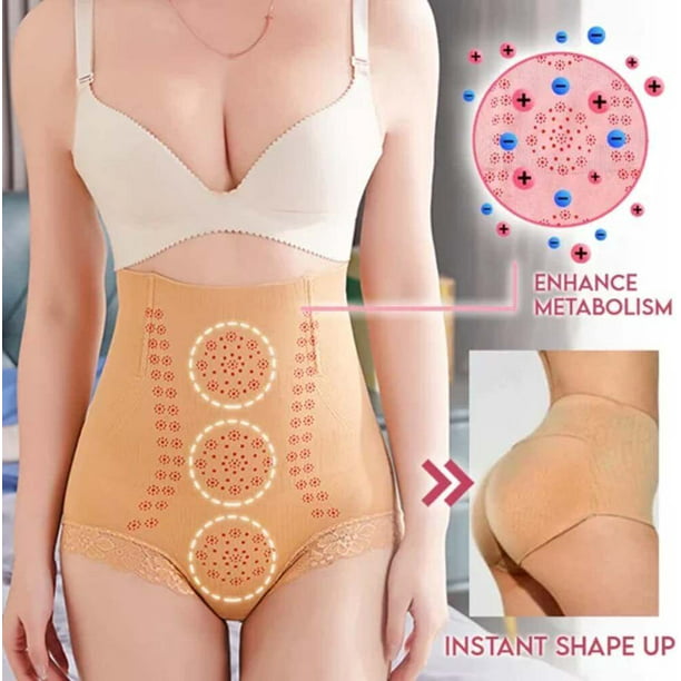 Womens Unique Fiber Lace Shaper Fat Burning Tummy Control Underwear